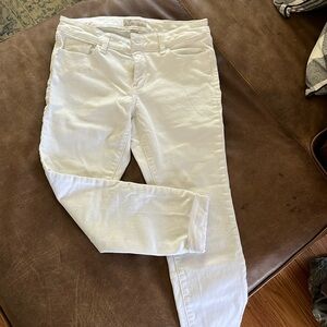 White Cropped Banana Republic Jeans Size 2